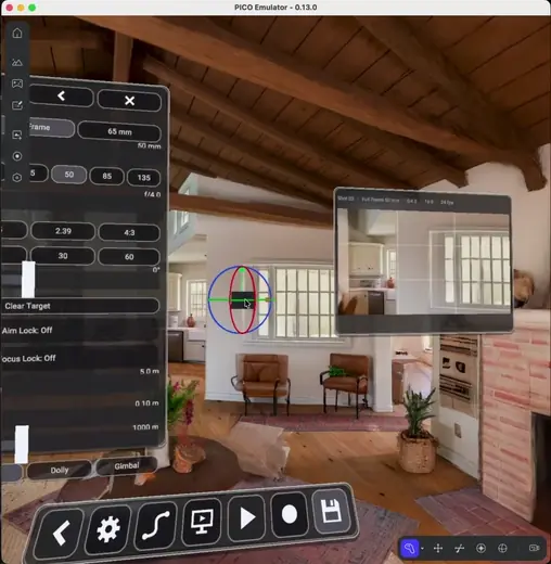 LA48 CinemaScout demo clip: Placing a virtual cinema camera inside the reconstruction